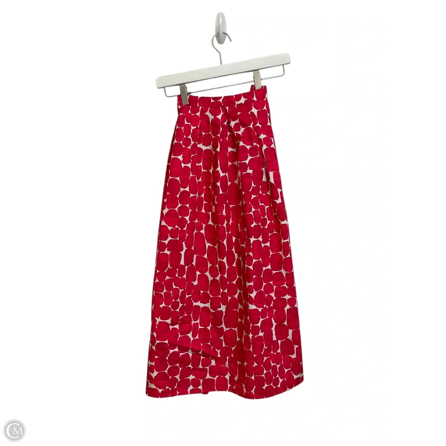 Skirt Set 2pc By Banana Republic In Red & White, Size: S