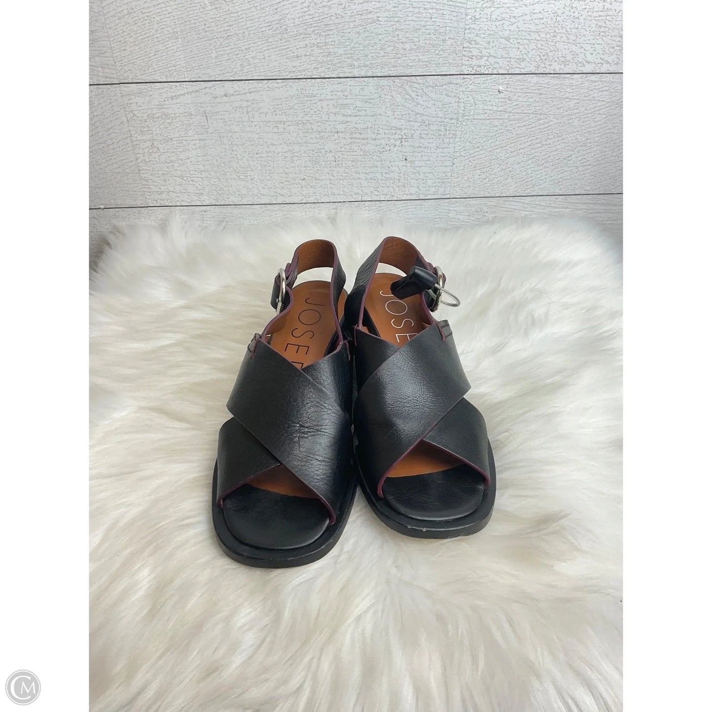 Sandals Heels Block By Cma In Black, Size: 9