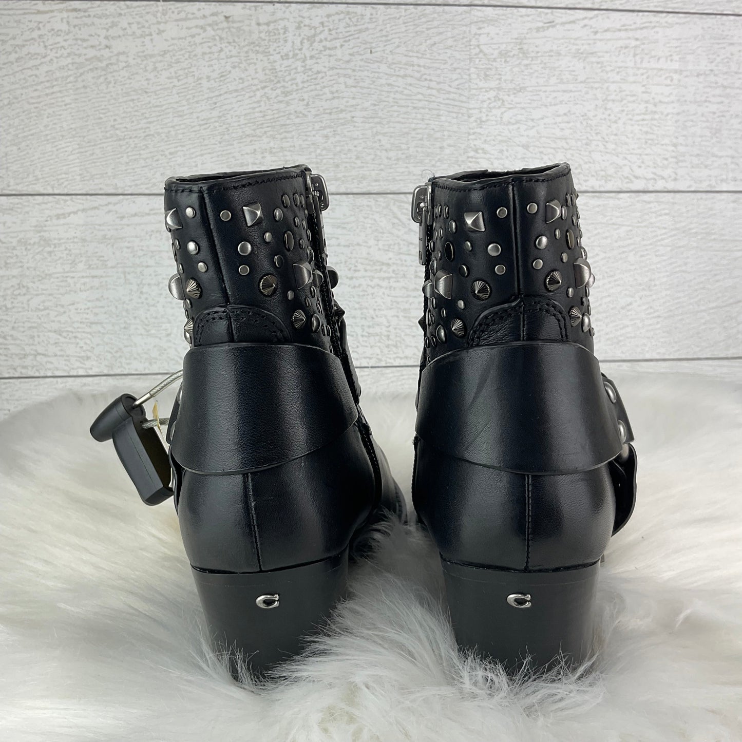 Boots Designer By Coach In Black, Size: 6