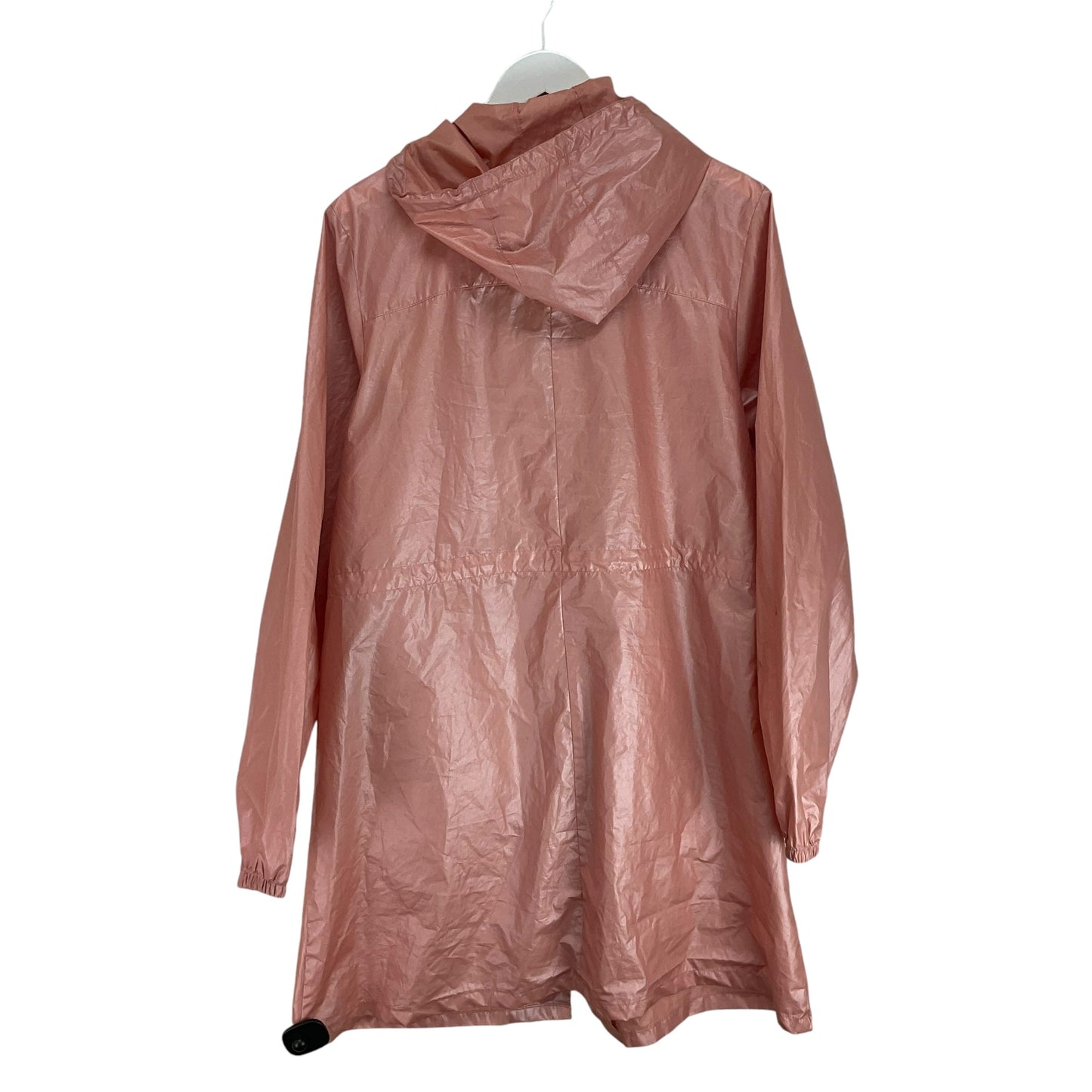 Coat Raincoat By Cme In Pink, Size: L