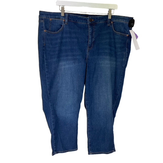 Blue Denim Jeans Cropped Talbots, Size 22