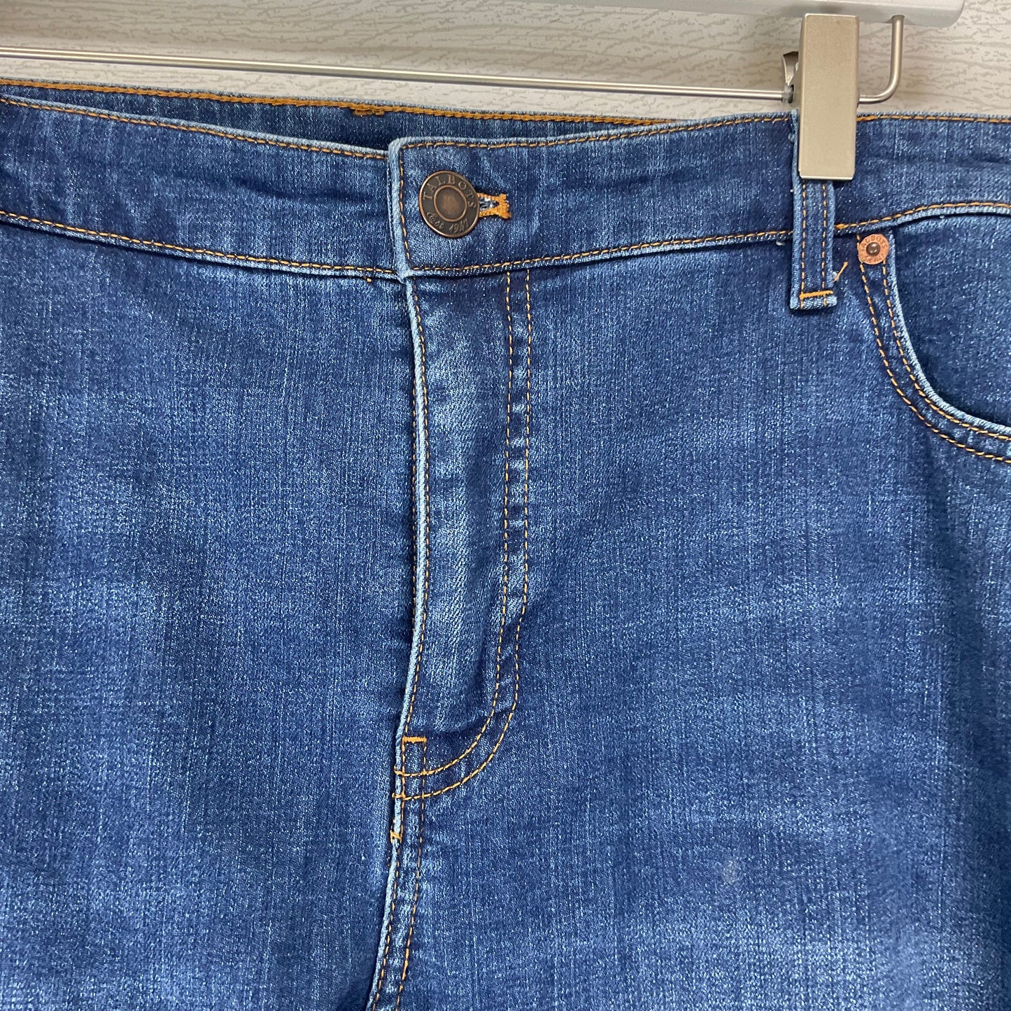 Blue Denim Jeans Cropped Talbots, Size 22