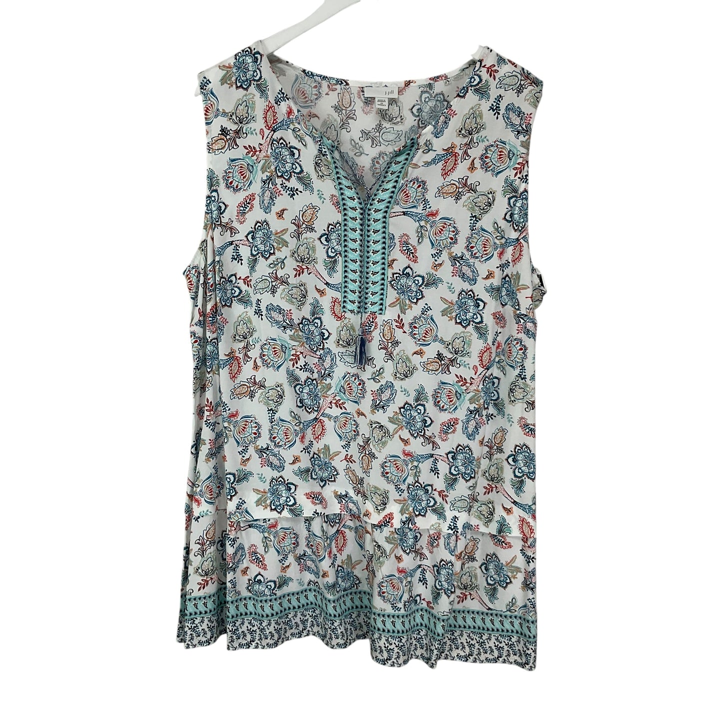 Top Sleeveless By J. Jill In Multi-colored, Size: Xl