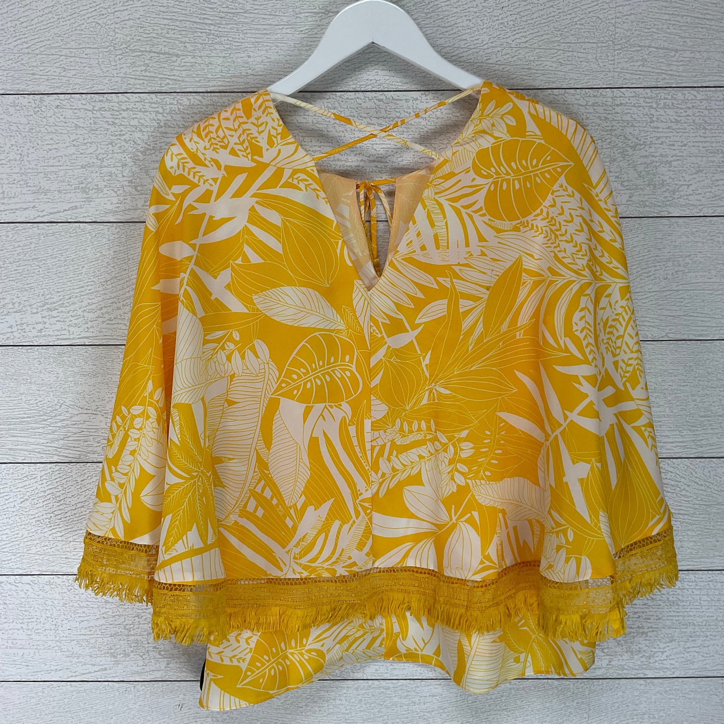 Yellow Top Short Sleeve Jade, Size S