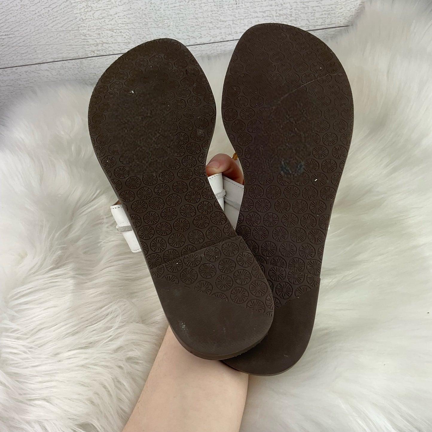 White Sandals Designer Lilly Pulitzer, Size 10