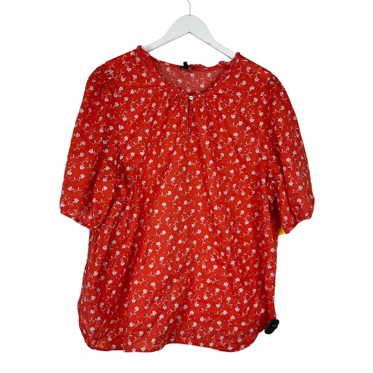 Top Short Sleeve By Talbots In Orange, Size: 3x