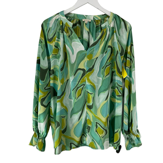 Top Long Sleeve By Jodifl In Green, Size: L