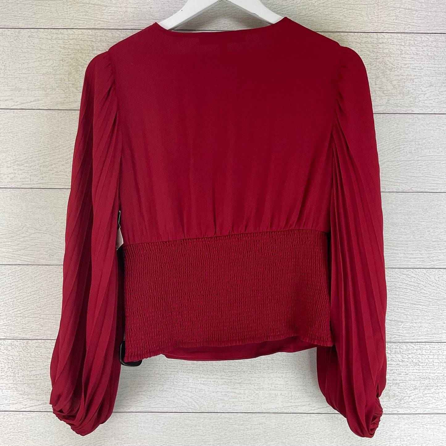 Top Long Sleeve By White House Black Market In Red, Size: S