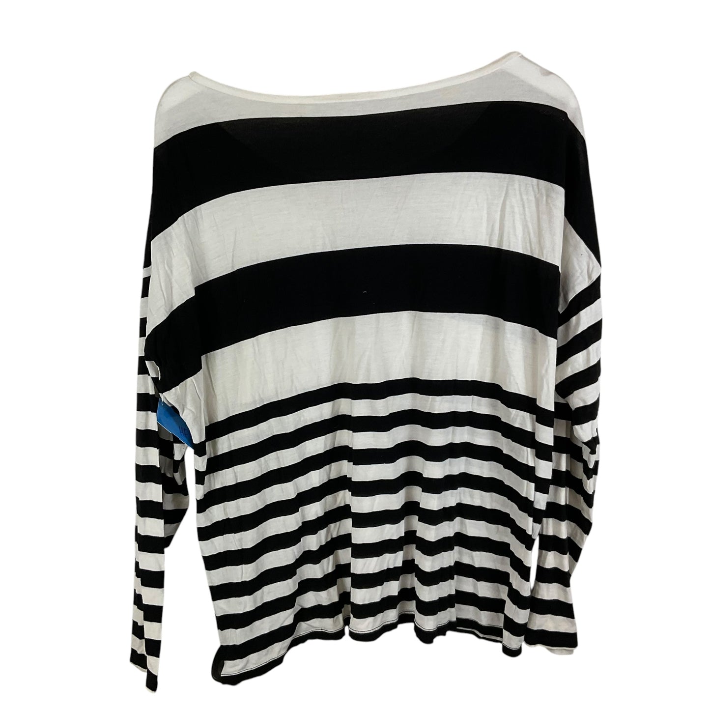 Top Long Sleeve Basic By Cato In Striped Pattern, Size: Xl