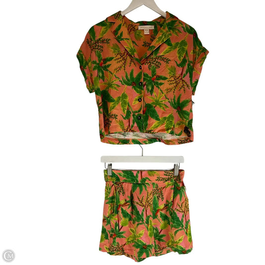 Shorts Set By Monteau In Tropical Print, Size: M