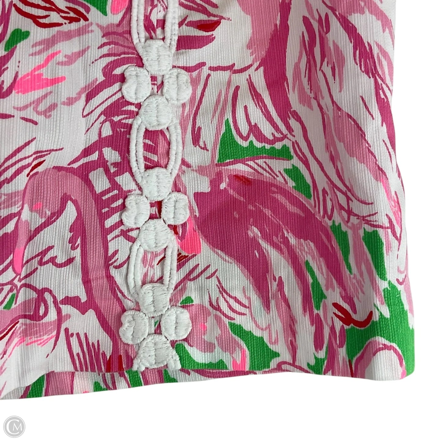 Skirt Designer By Lilly Pulitzer In Green & Pink, Size: 2