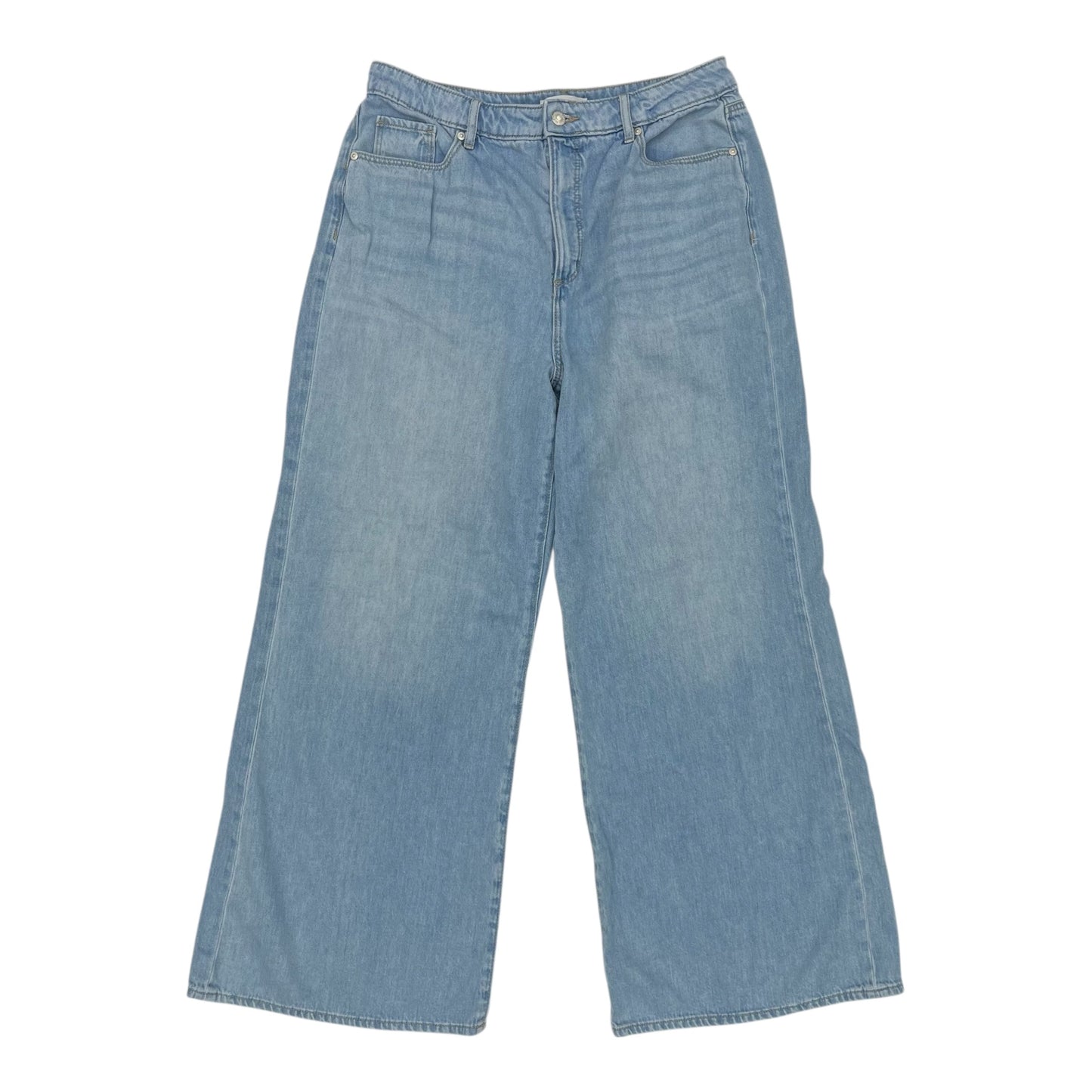 Jeans Wide Leg By Loft In Blue Denim, Size:12