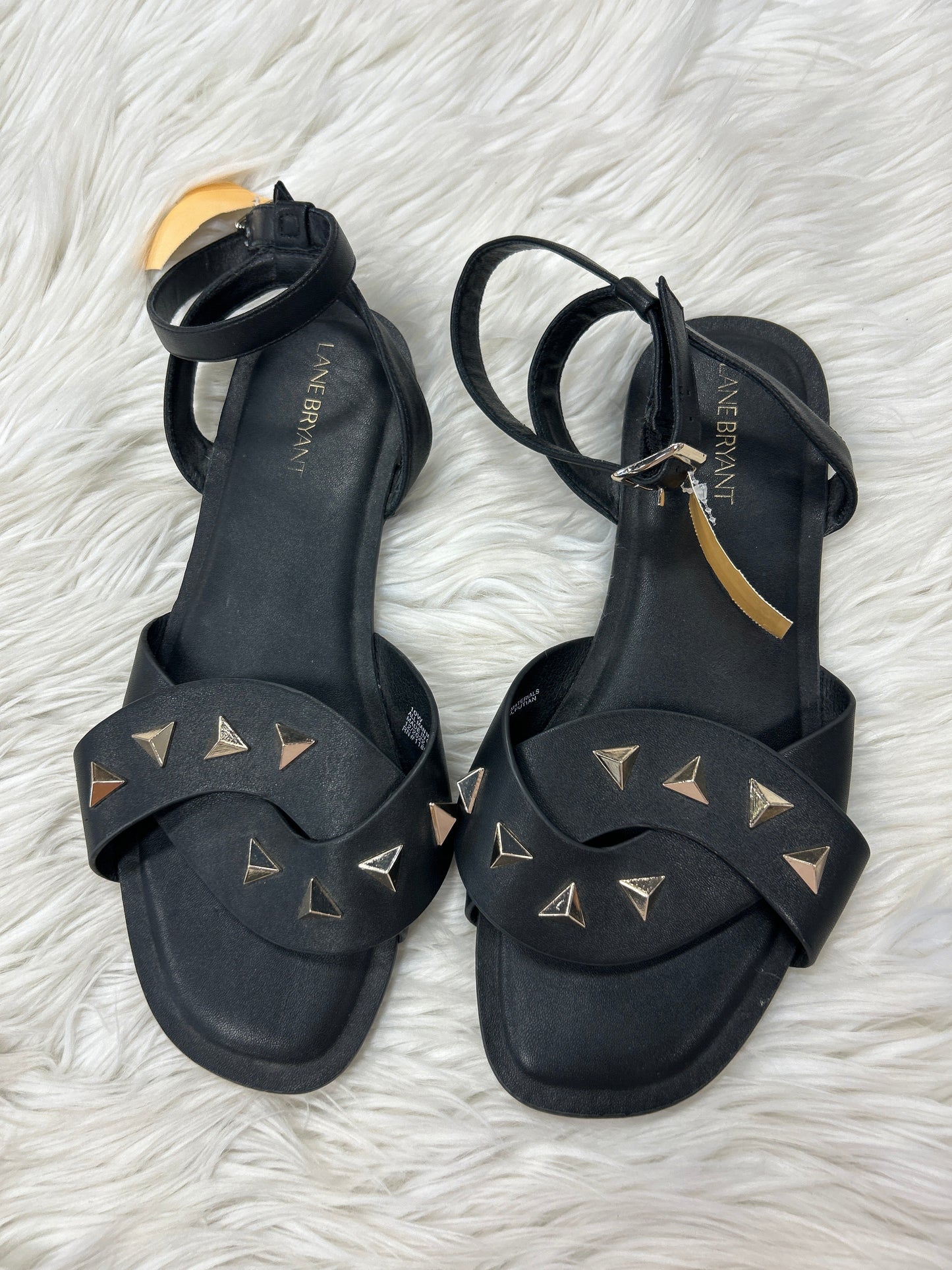 Sandals Flats By Lane Bryant In Black, Size:10