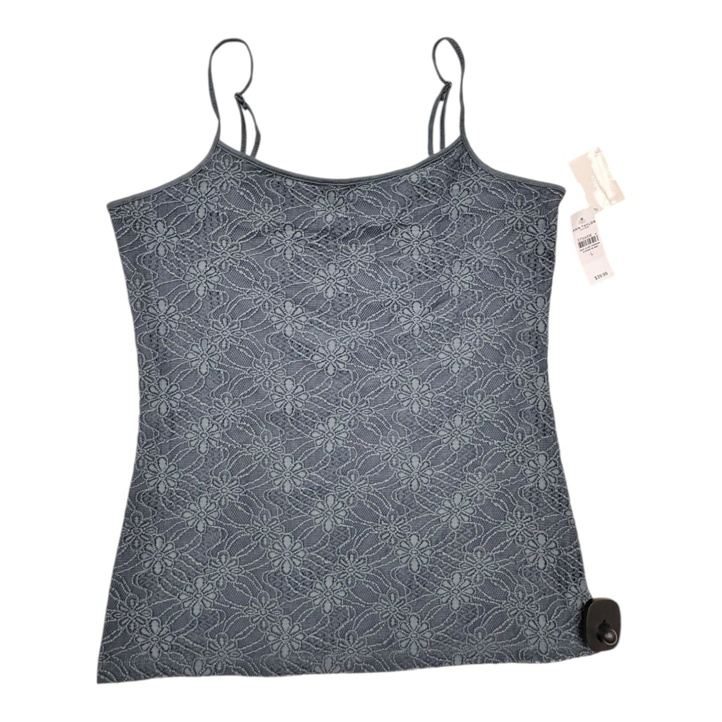 Top Sleeveless By Ann Taylor In Navy, Size:L