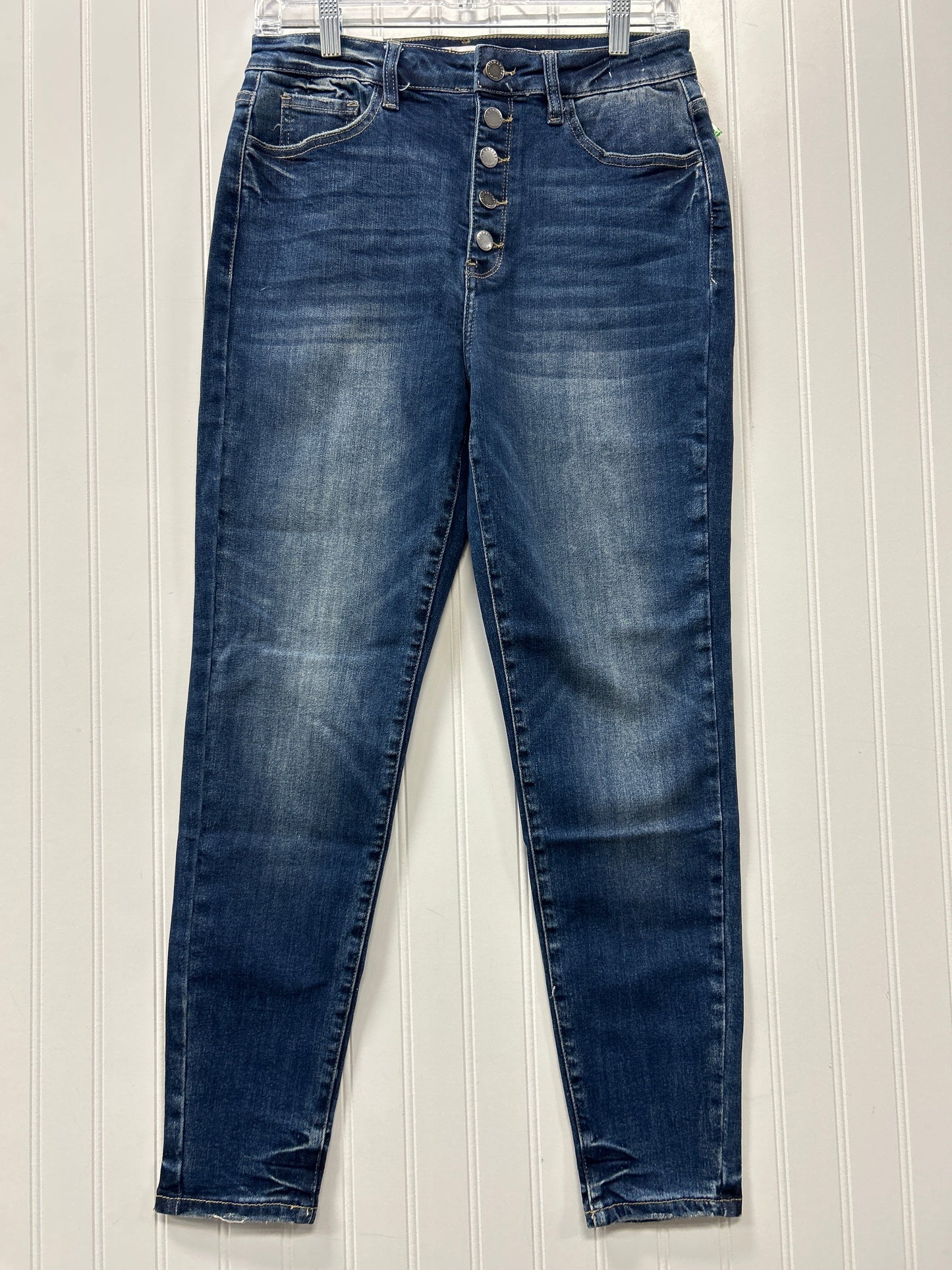 Jeans Skinny By Kancan In Blue Denim, Size:6