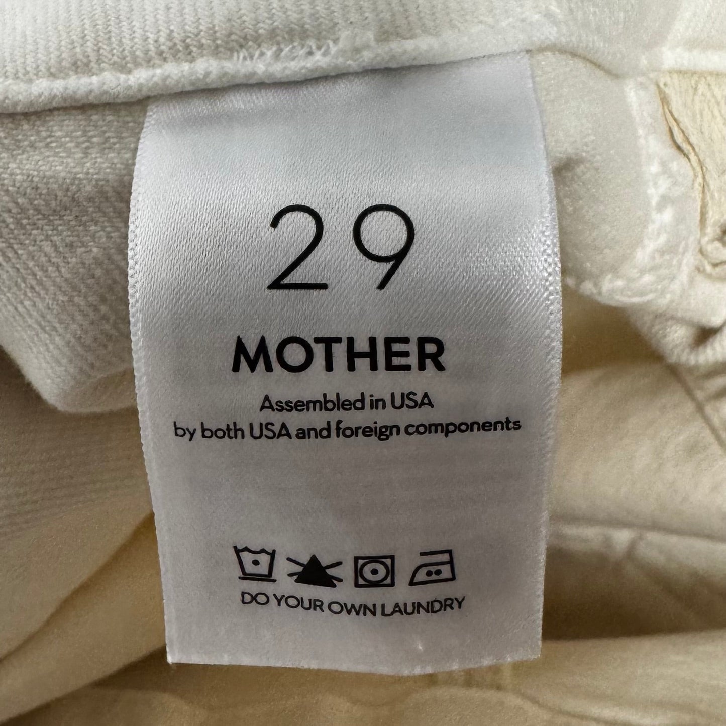 Jeans Cropped By Mother In White, Size: 8