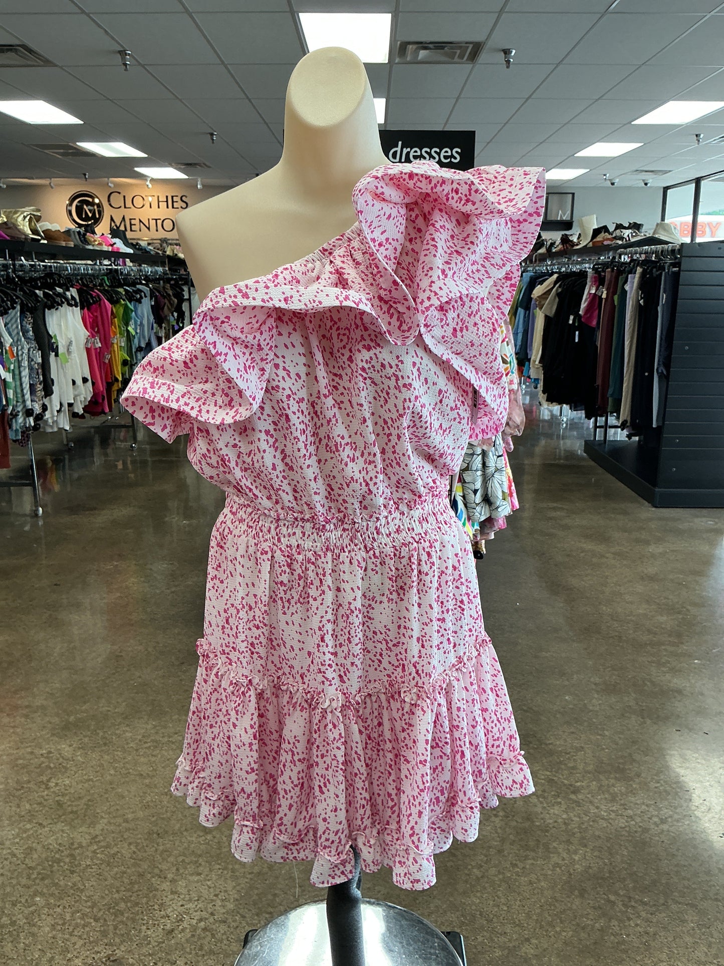 Dress Casual Short By Buddy Love In Pink & White, Size:M