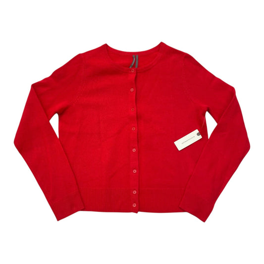 Sweater Cardigan By Anthropologie In Red, Size:S