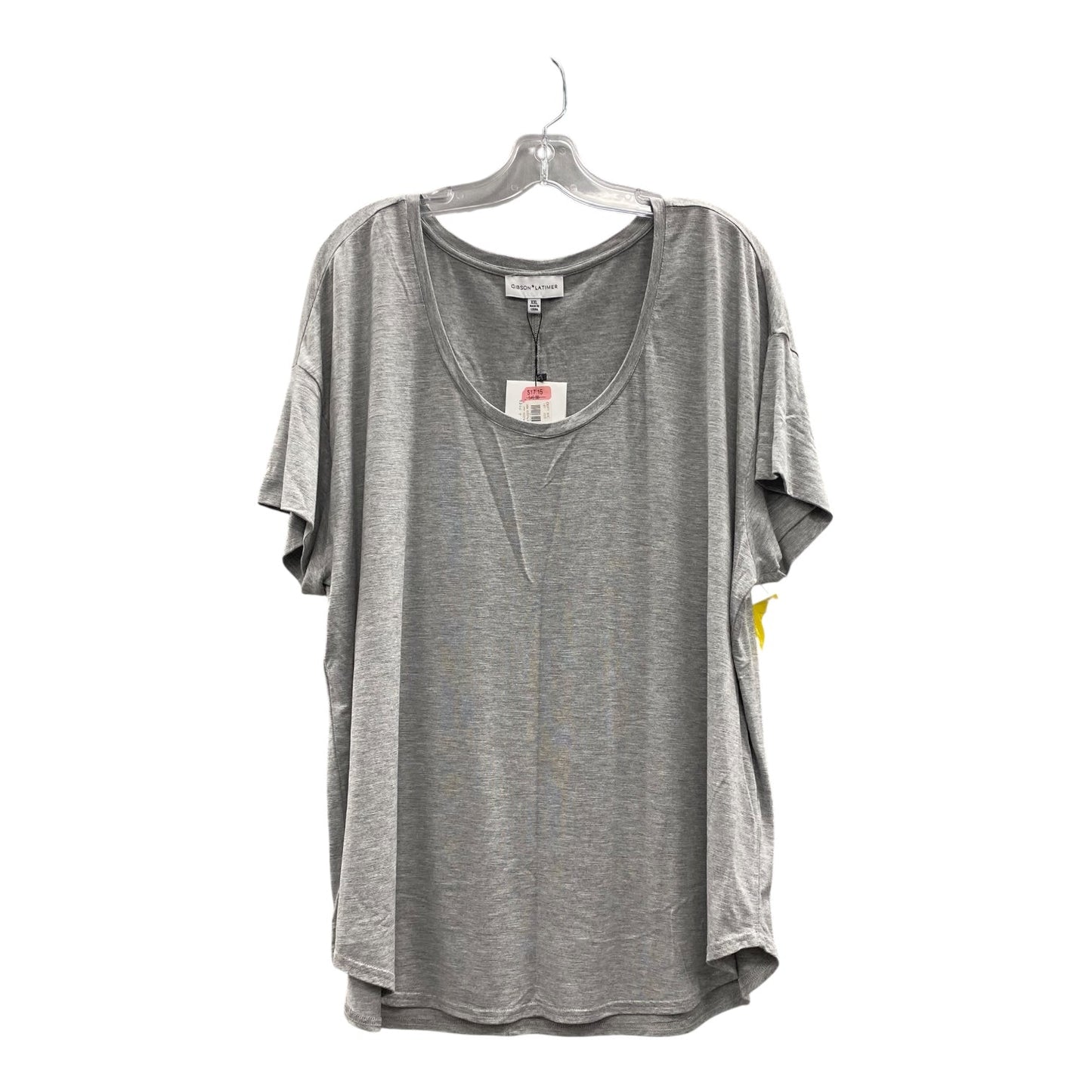 Top Ss Basic By Gibson In Grey, Size:2X