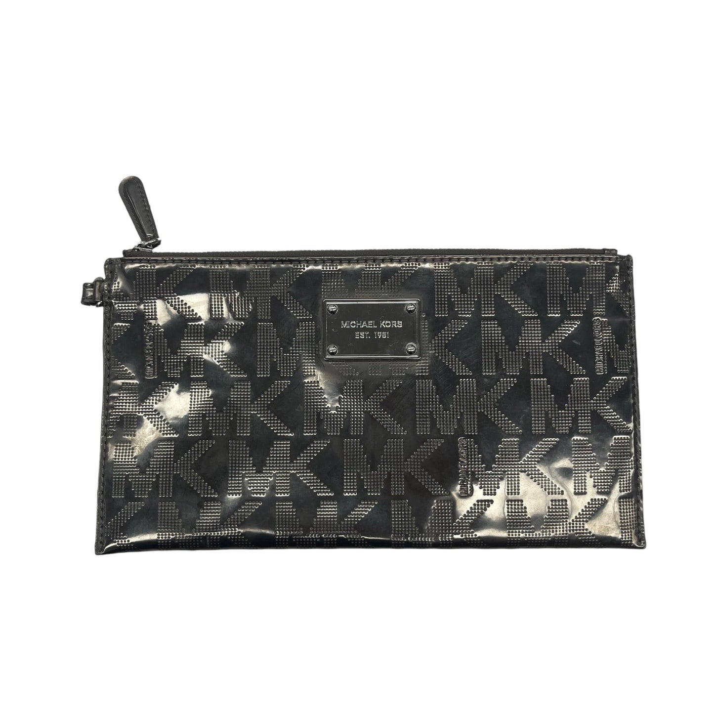 Wristlet Designer By Michael Kors In Silver, Size:Medium