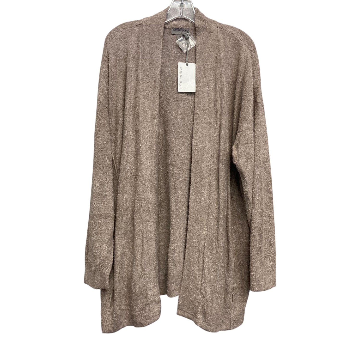Cardigan By Barefoot Dreams In Beige, Size:2X