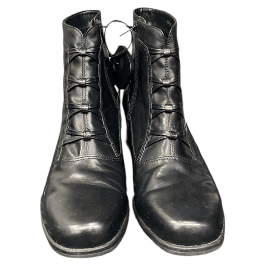 Boots Ankle Heels By Accent In Black, Size:8