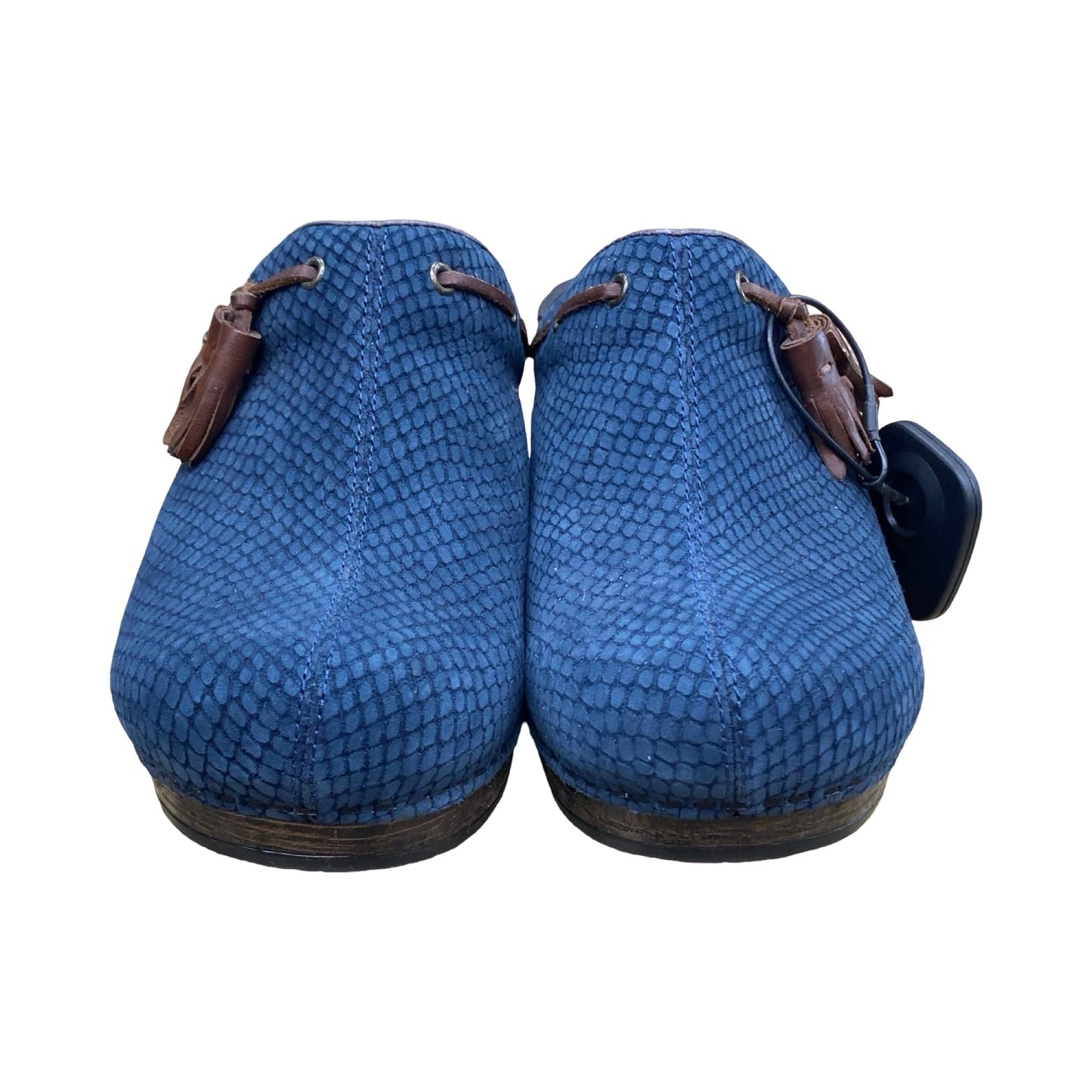 Shoes Heels Block By Dansko In Blue & Brown, Size:8.5