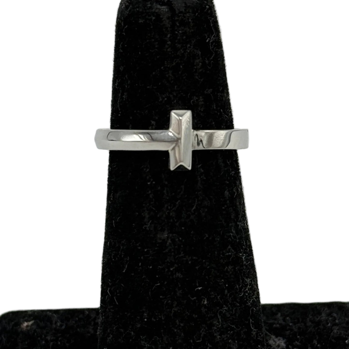 Tiffany & Company T1 18k White Gold Luxury Ring Size: 5.5
