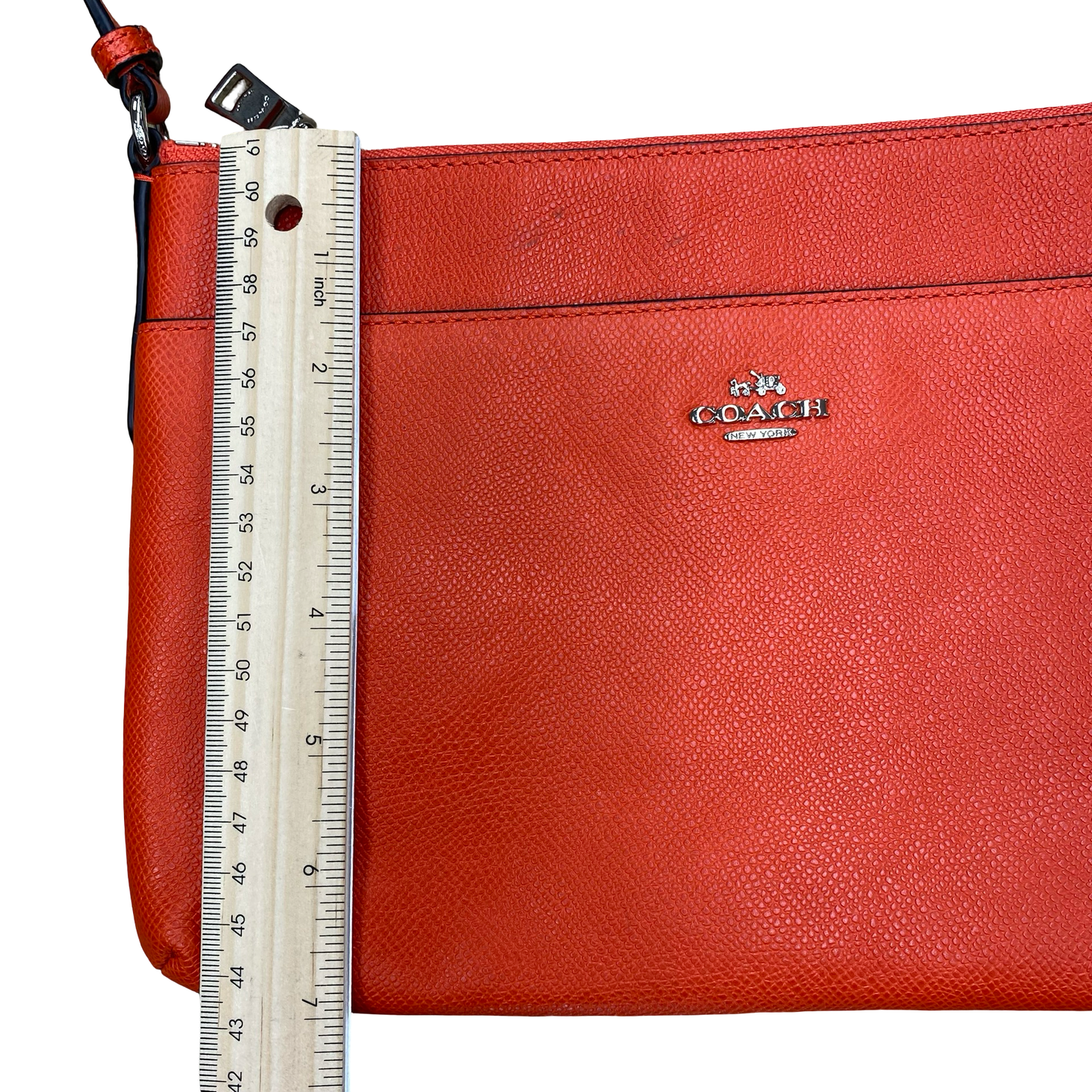 Handbag Designer By Coach In Orange, Size:Medium