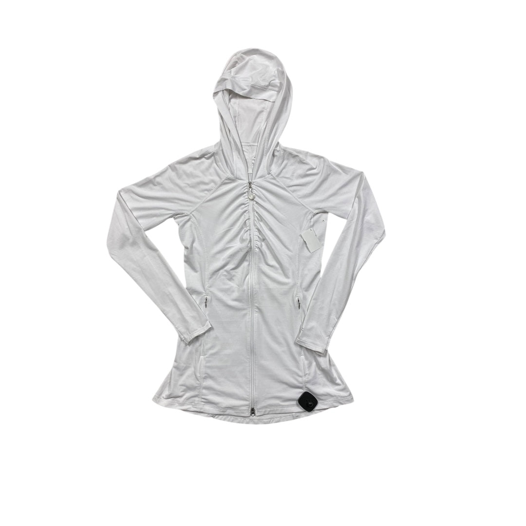 Athletic Jacket By Athleta In White, Size:S