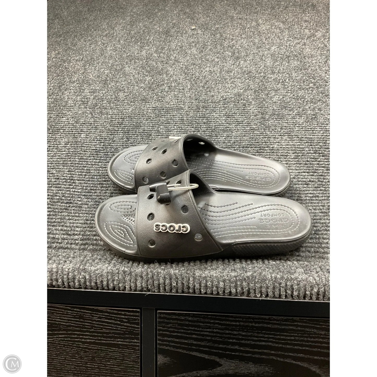 Sandals Sport By Crocs In Black, Size: 9