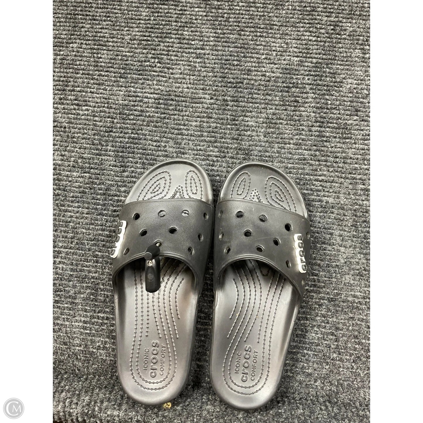 Sandals Sport By Crocs In Black, Size: 9