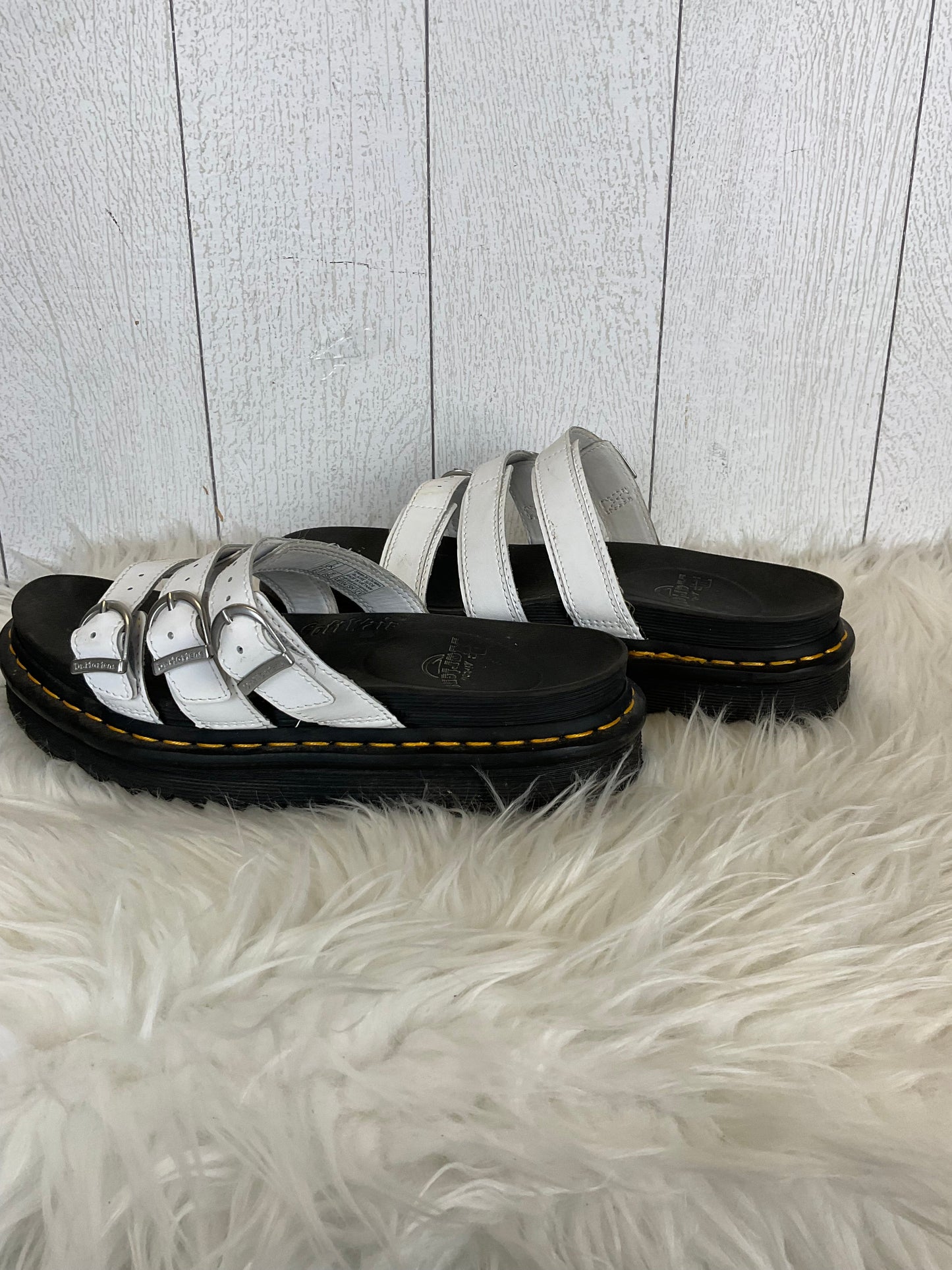 Sandals Designer By Dr Martens In White, Size: 9