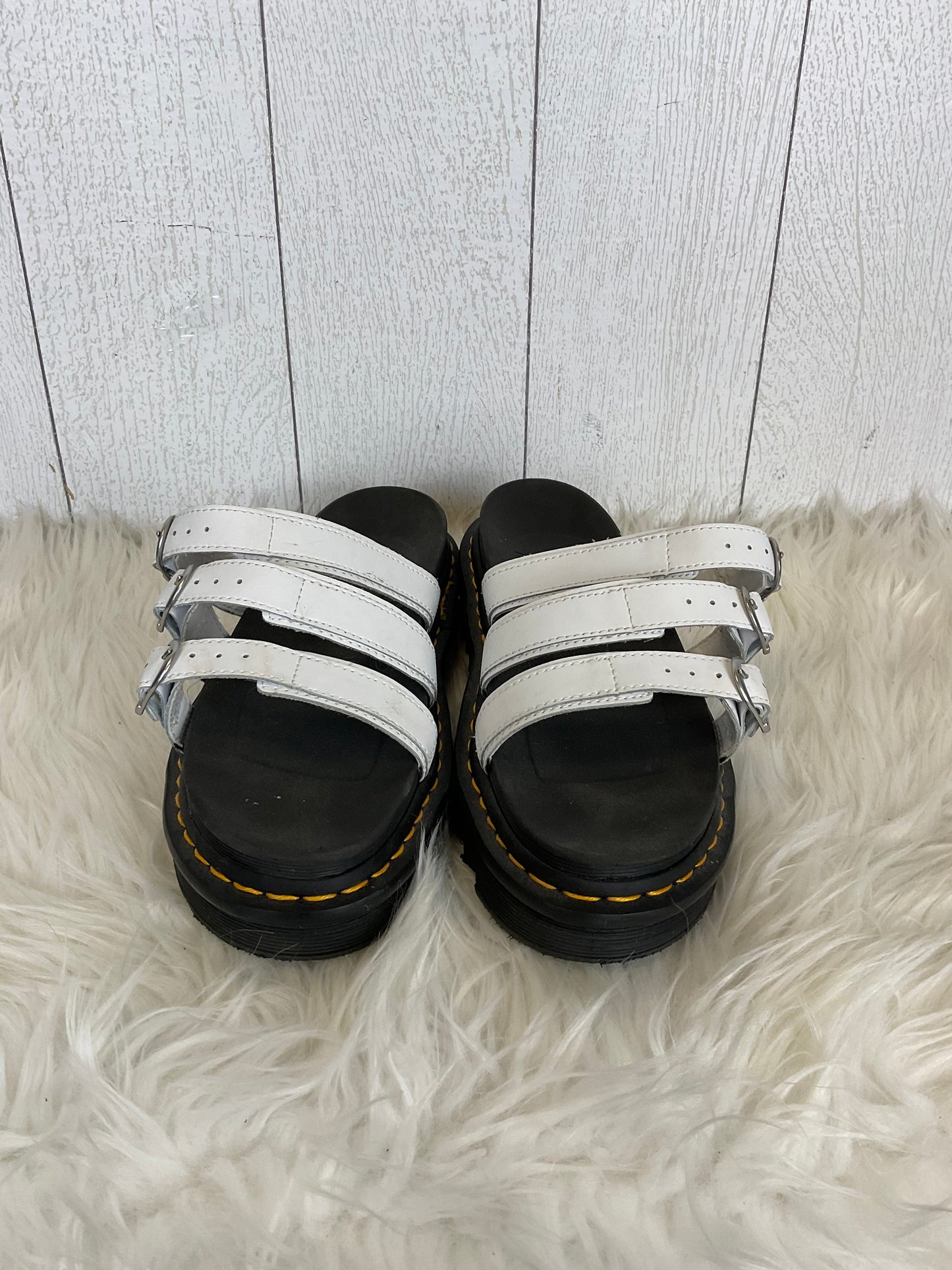 Sandals Designer By Dr Martens In White, Size: 9