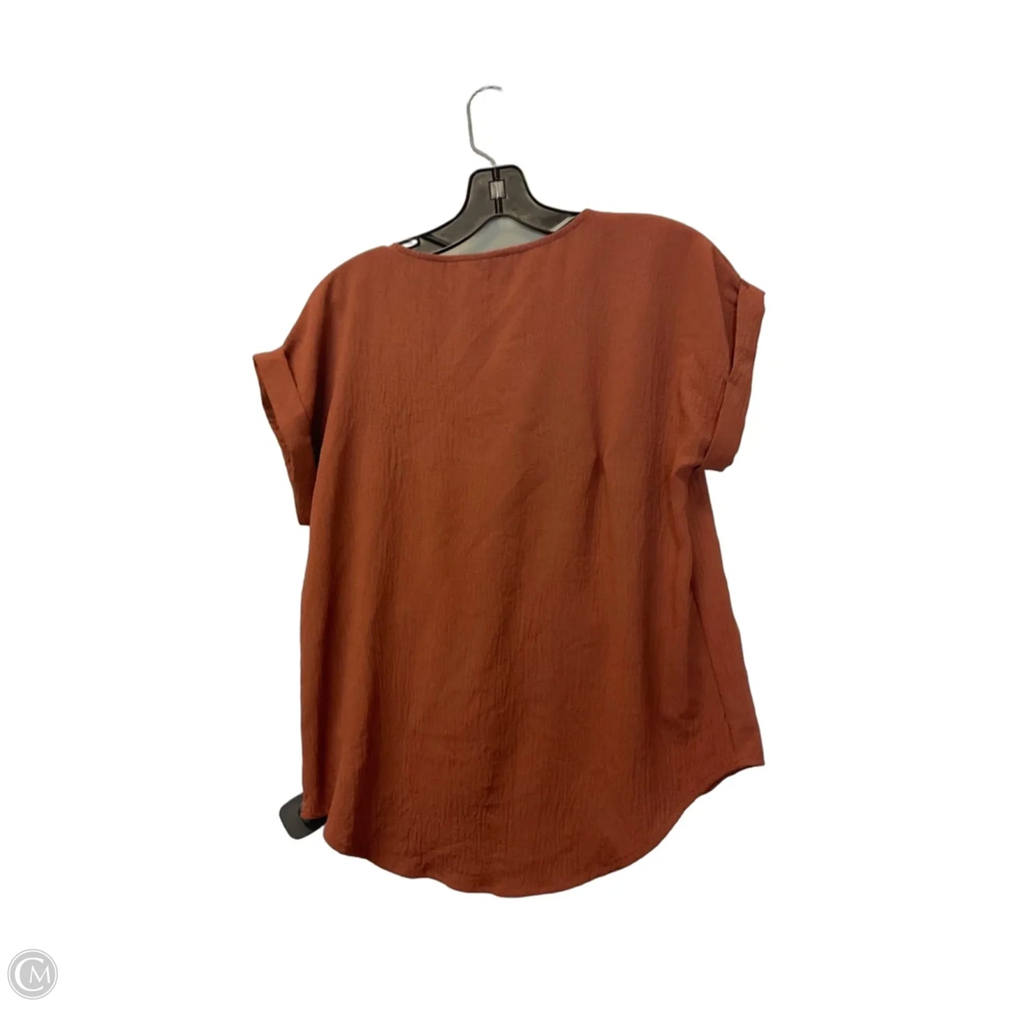 Top Short Sleeve Basic By Cme In Brown, Size: Mp