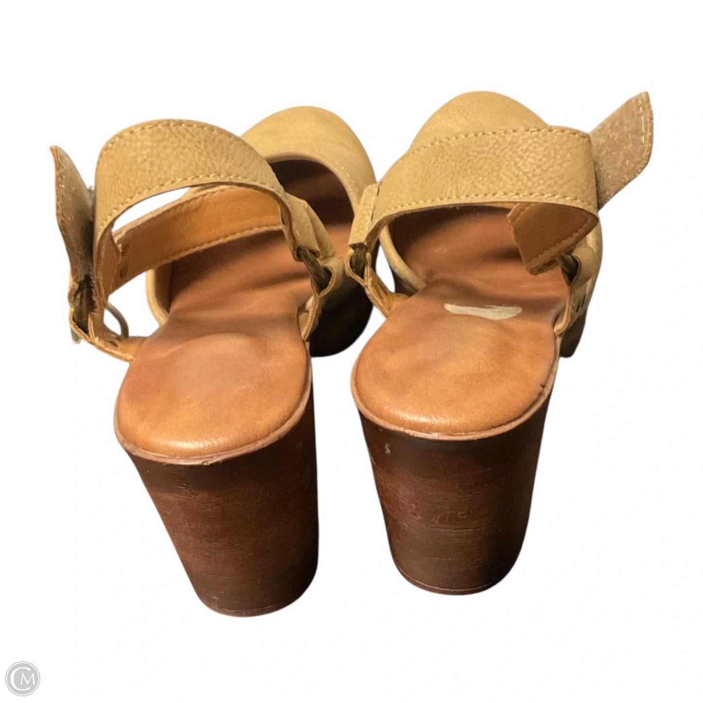 Shoes Heels Block By Boc In Tan, Size: 7