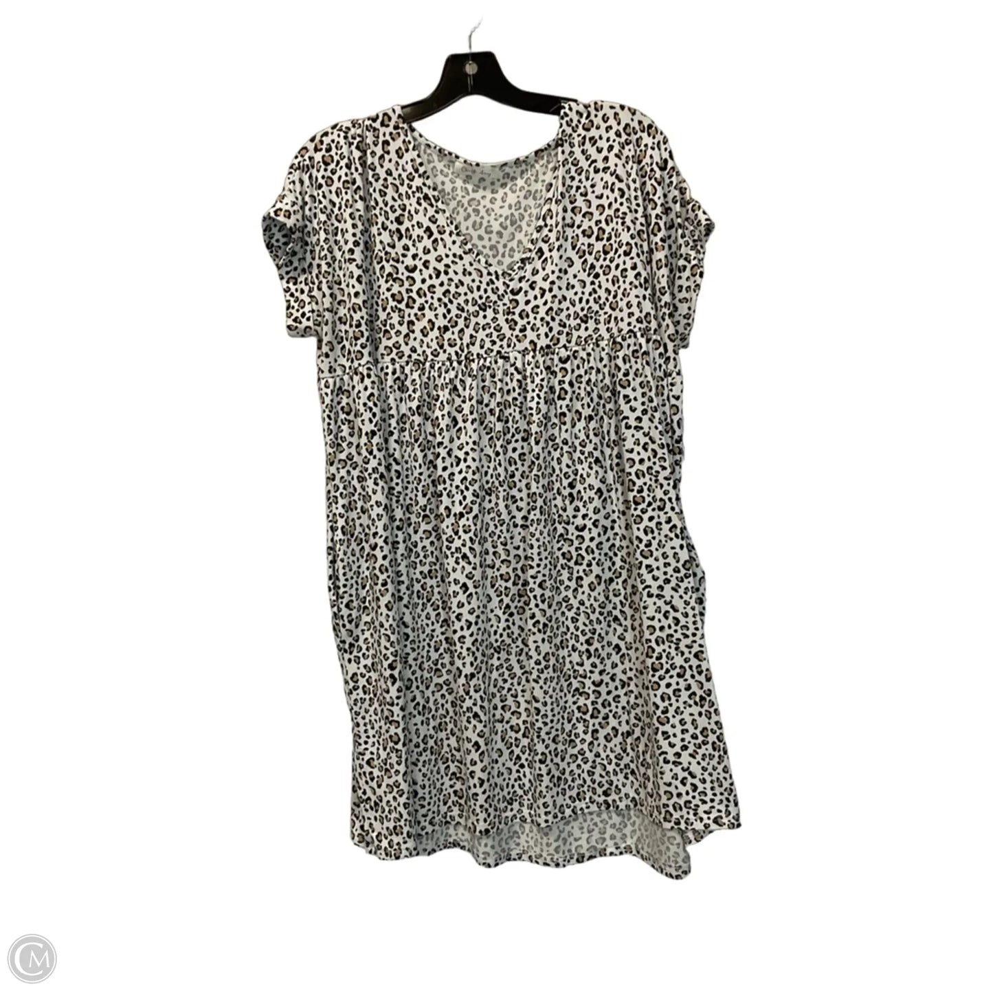 Top Short Sleeve By Charlotte Avery In Animal Print