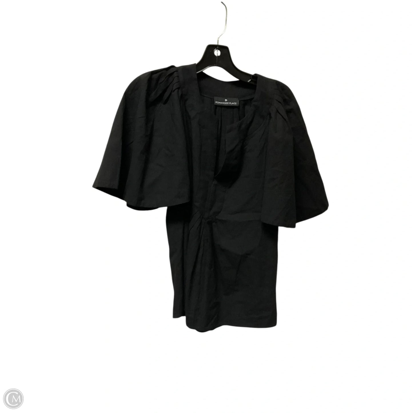 Top Short Sleeve By Pomander Place In Black, Size: S