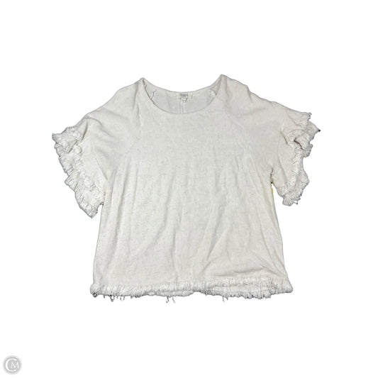 Top Short Sleeve By Umgee In Beige, Size: L