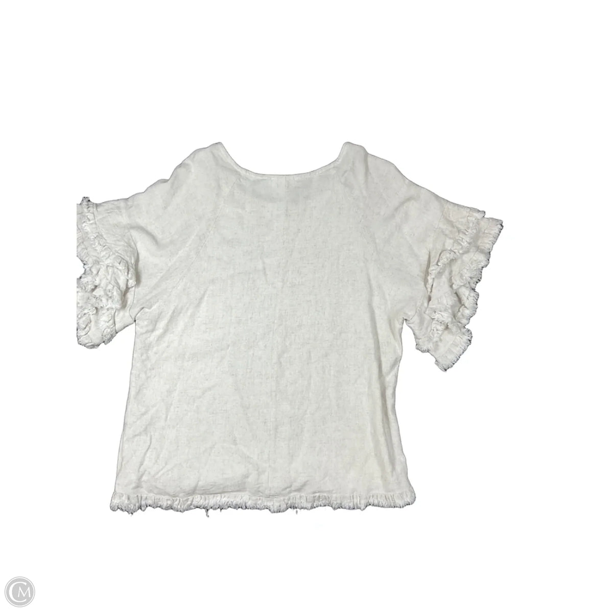 Top Short Sleeve By Umgee In Beige, Size: L