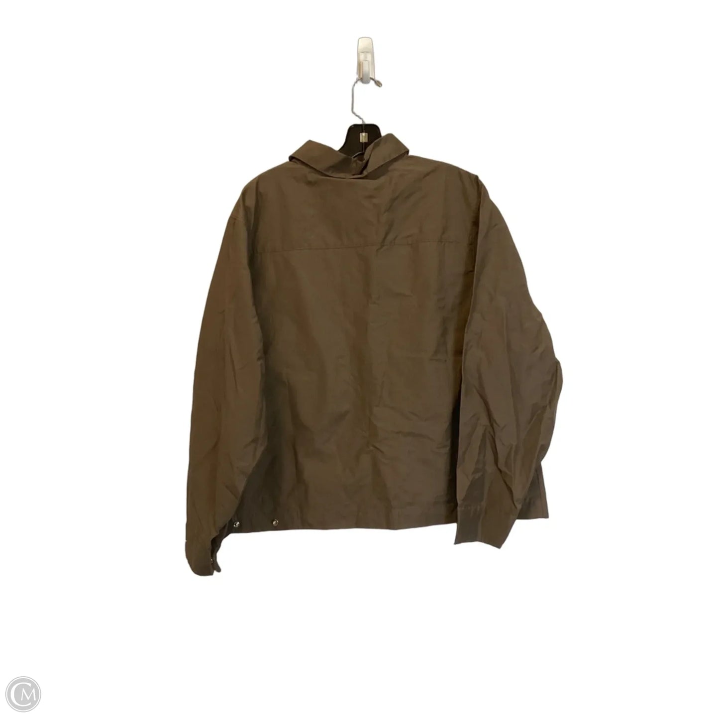Athletic Jacket By Nike In Brown, Size: M