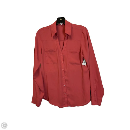 Top Long Sleeve By Express In Orange, Size: S
