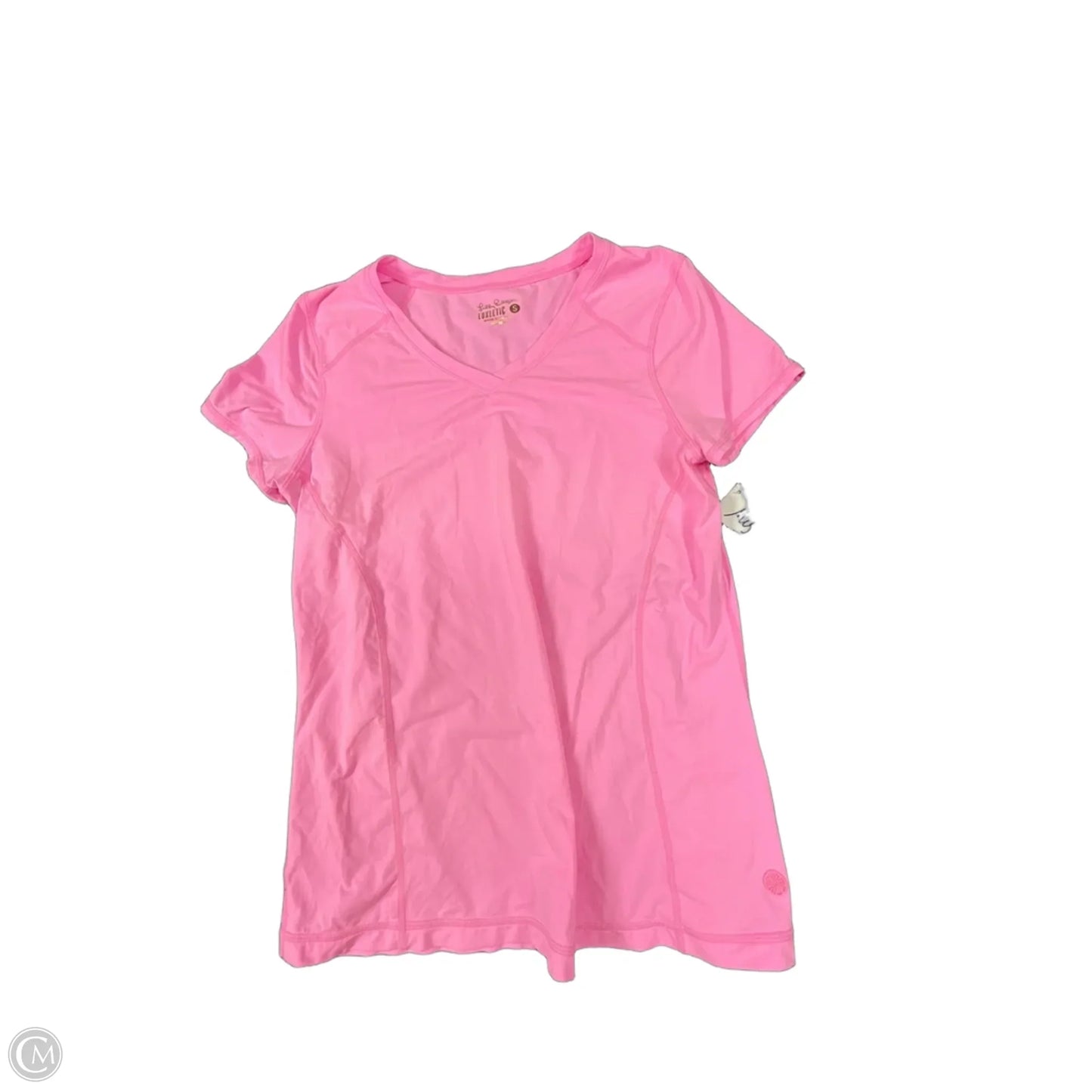 Top Short Sleeve Designer By Lilly Pulitzer In Pink, Size: S