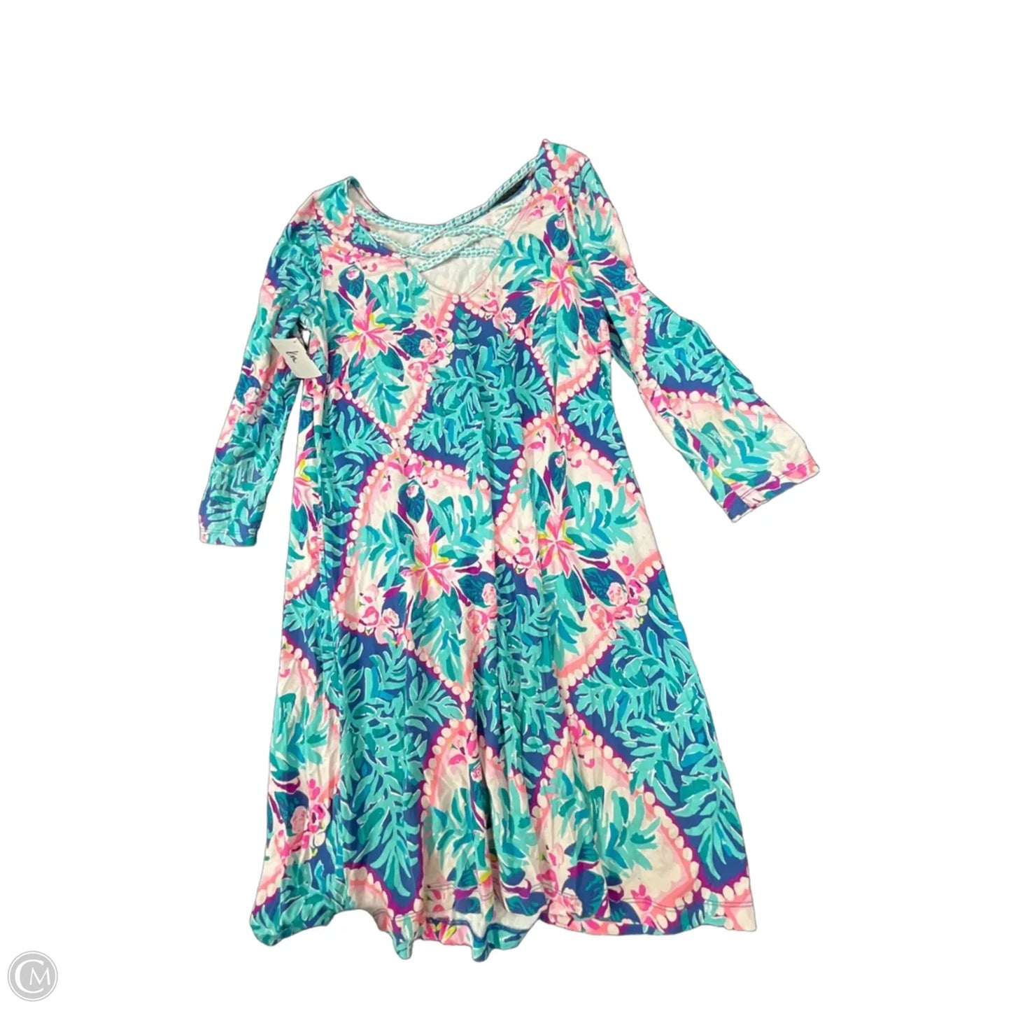 Dress Designer By Lilly Pulitzer In Blue & Purple, Size: M