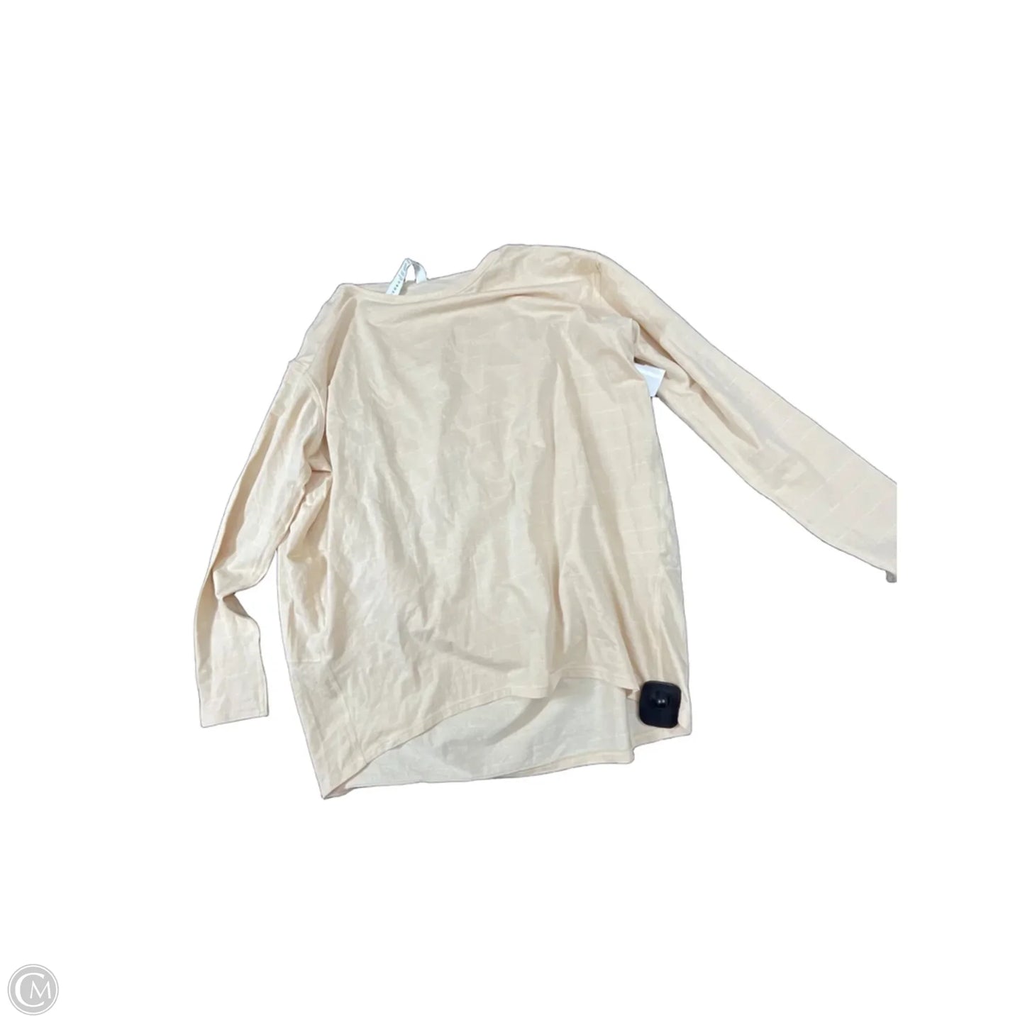 Top Long Sleeve By Lululemon In Tan, Size: 4