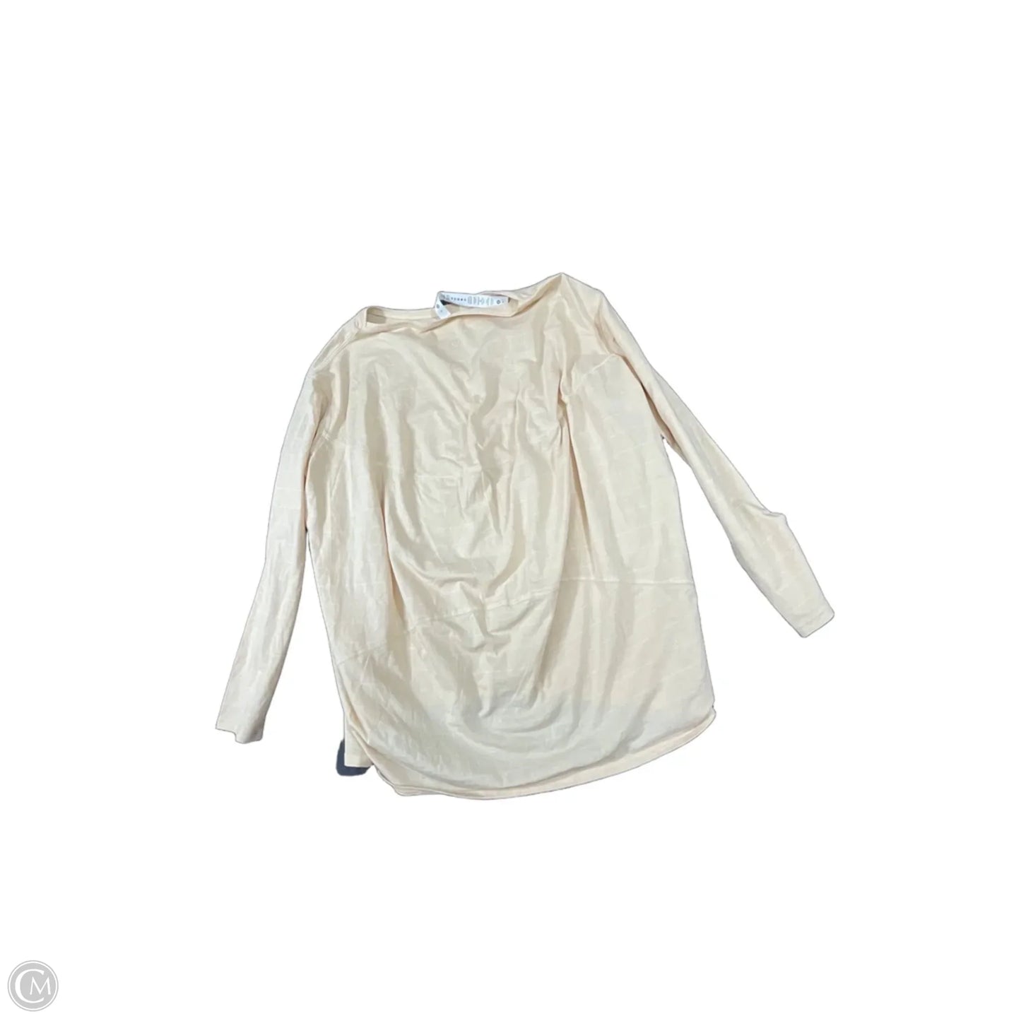 Top Long Sleeve By Lululemon In Tan, Size: 4