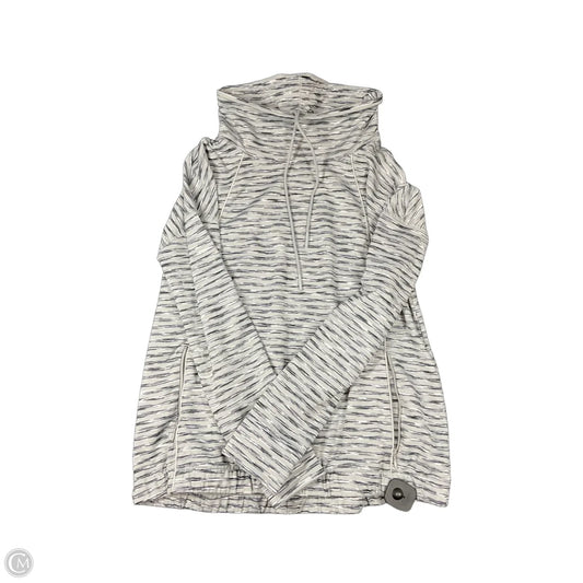 Athletic Top Long Sleeve Collar By Talbots In Grey, Size: M