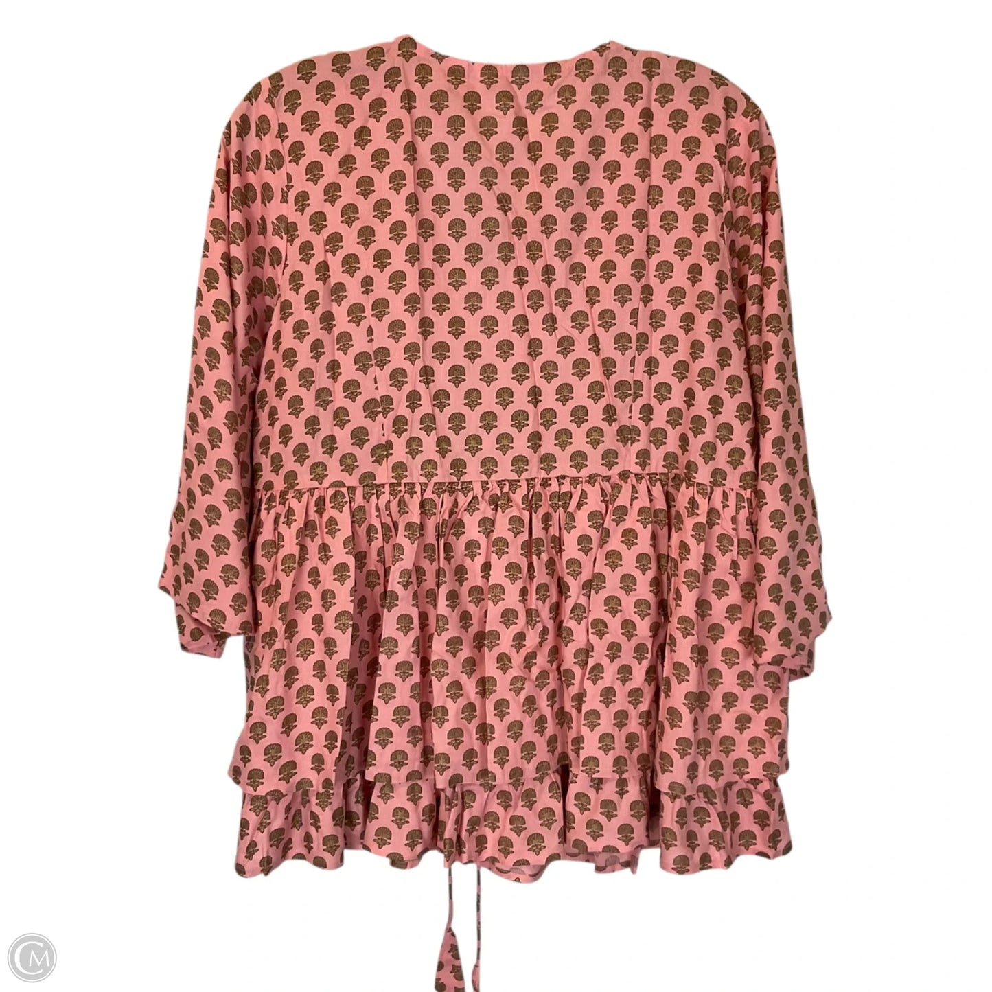 Top Long Sleeve By Cmc In Pink, Size: L