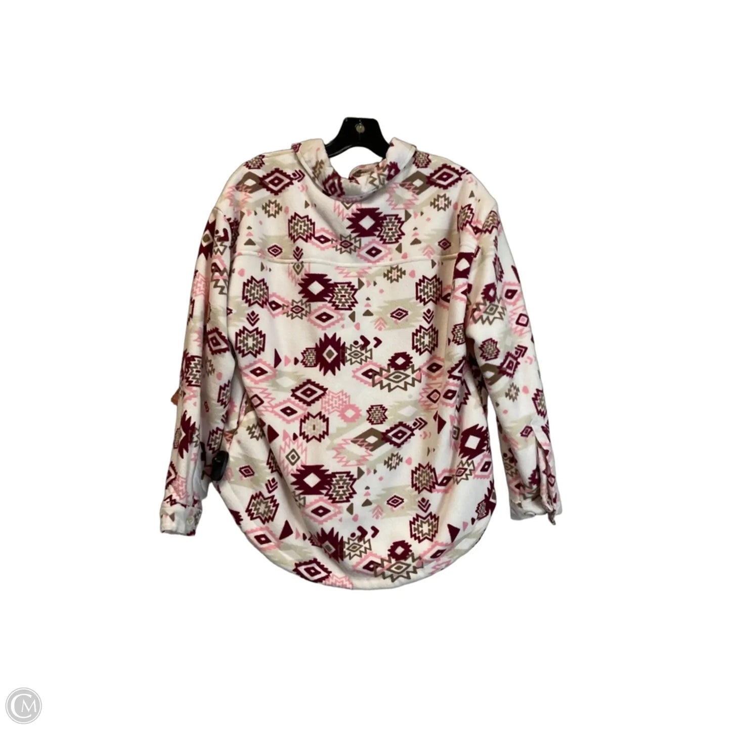 Jacket Fleece By Cmf In Geometric Pattern, Size: S