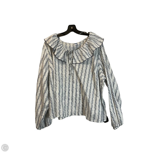 Top Long Sleeve By Old Navy In White, Size: 2x